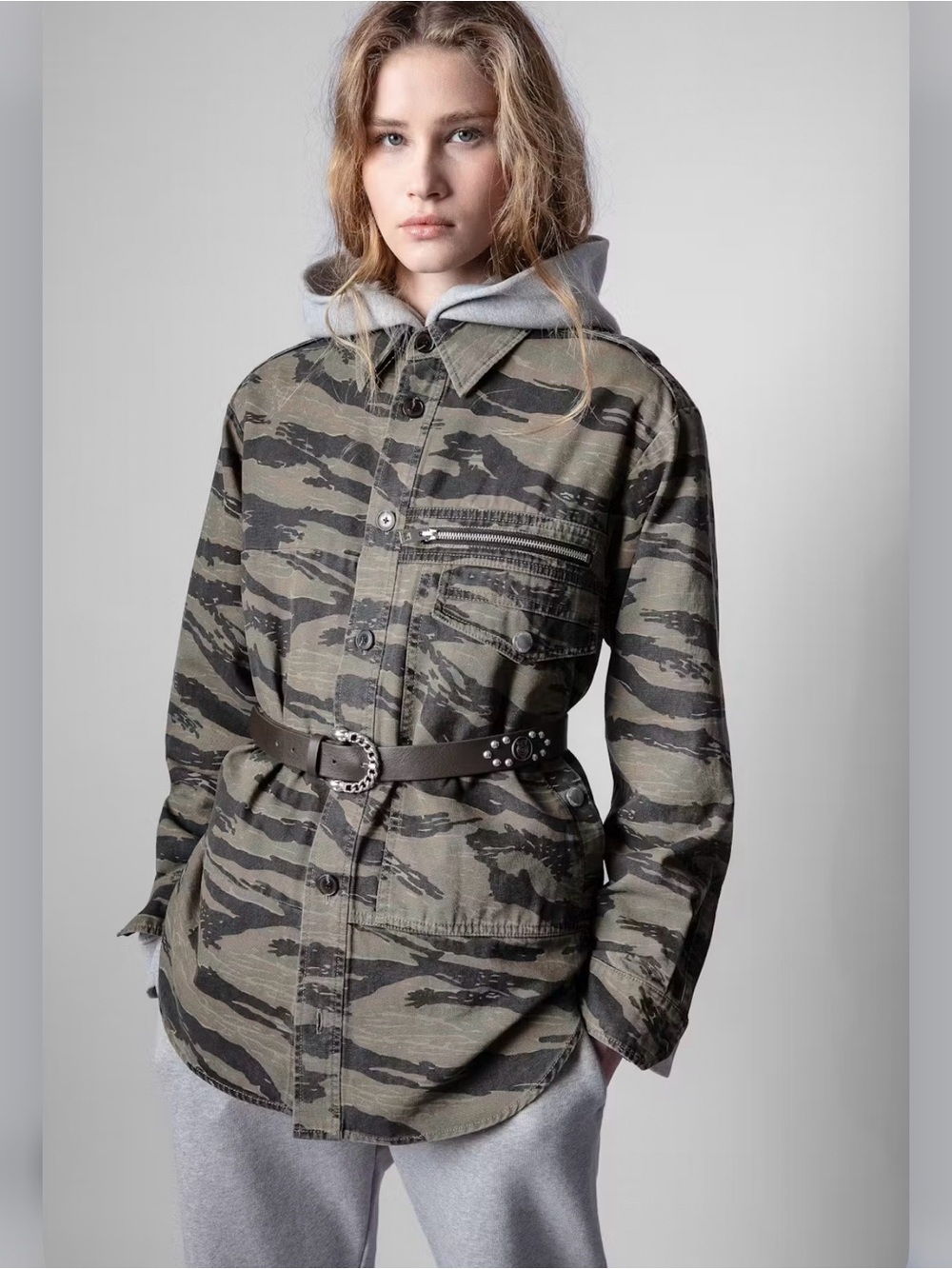 Zadig & Voltaire Troy Camouflage  Jacket Shirt